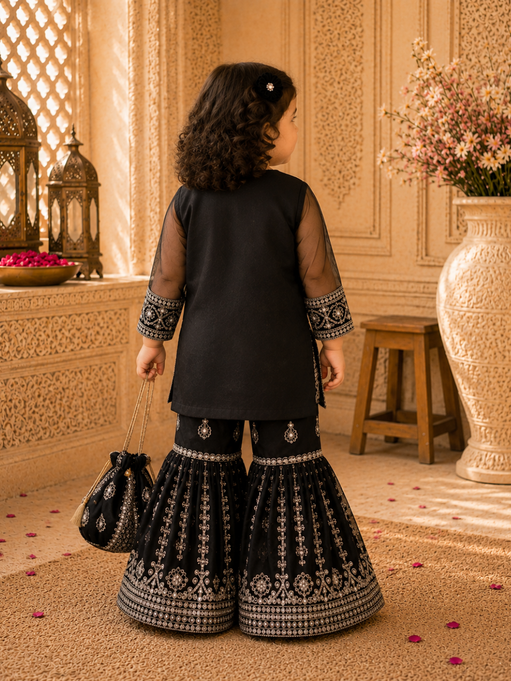 Laadli - Embroided Gharara set with Embellishments