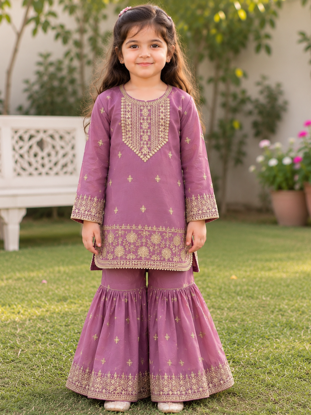 Raanayi - Embroided Gharara Set
