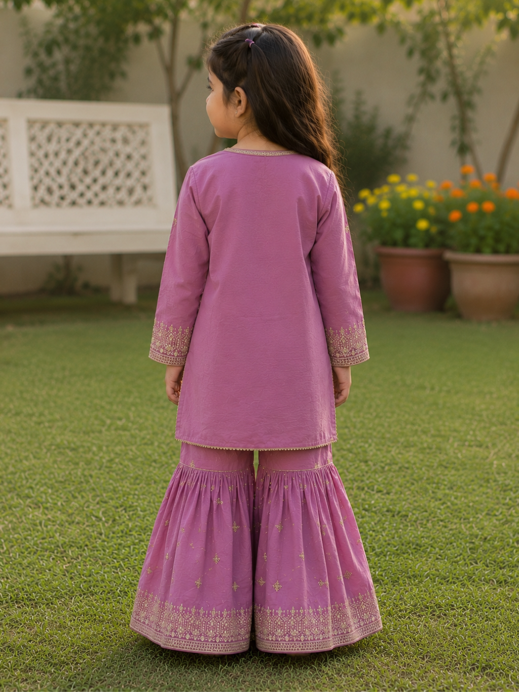 Raanayi - Embroided Gharara Set