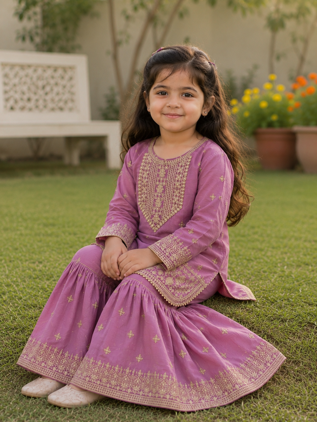 Raanayi - Embroided Gharara Set