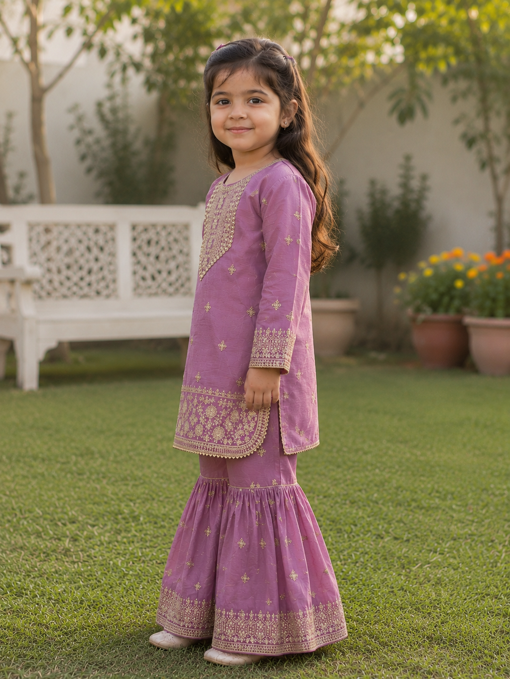 Raanayi - Embroided Gharara Set