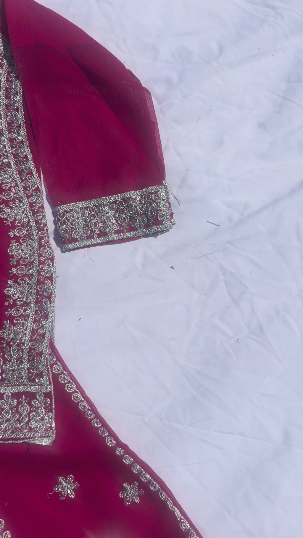 Shehnai - Sharara set with Elegant Silver Embroidery