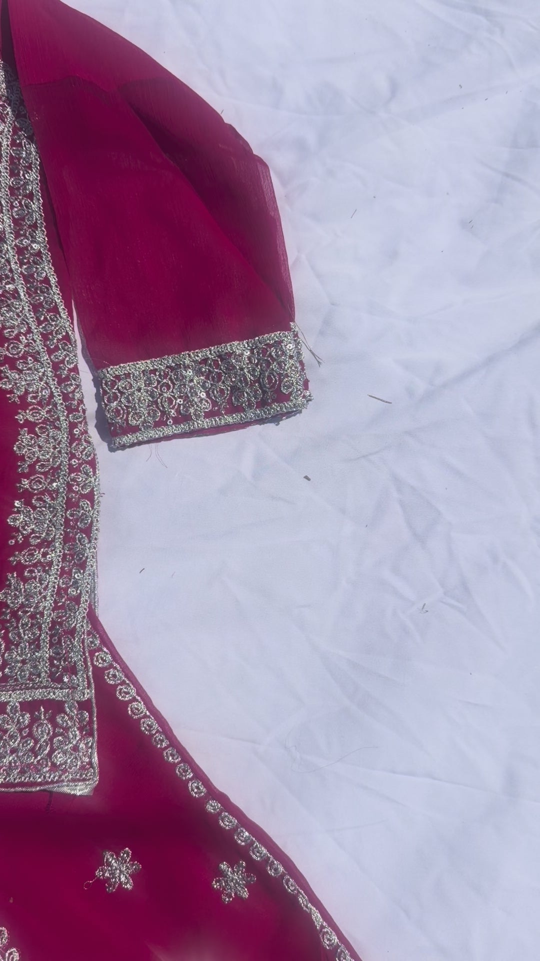 Shehnai - Sharara set with Elegant Silver Embroidery