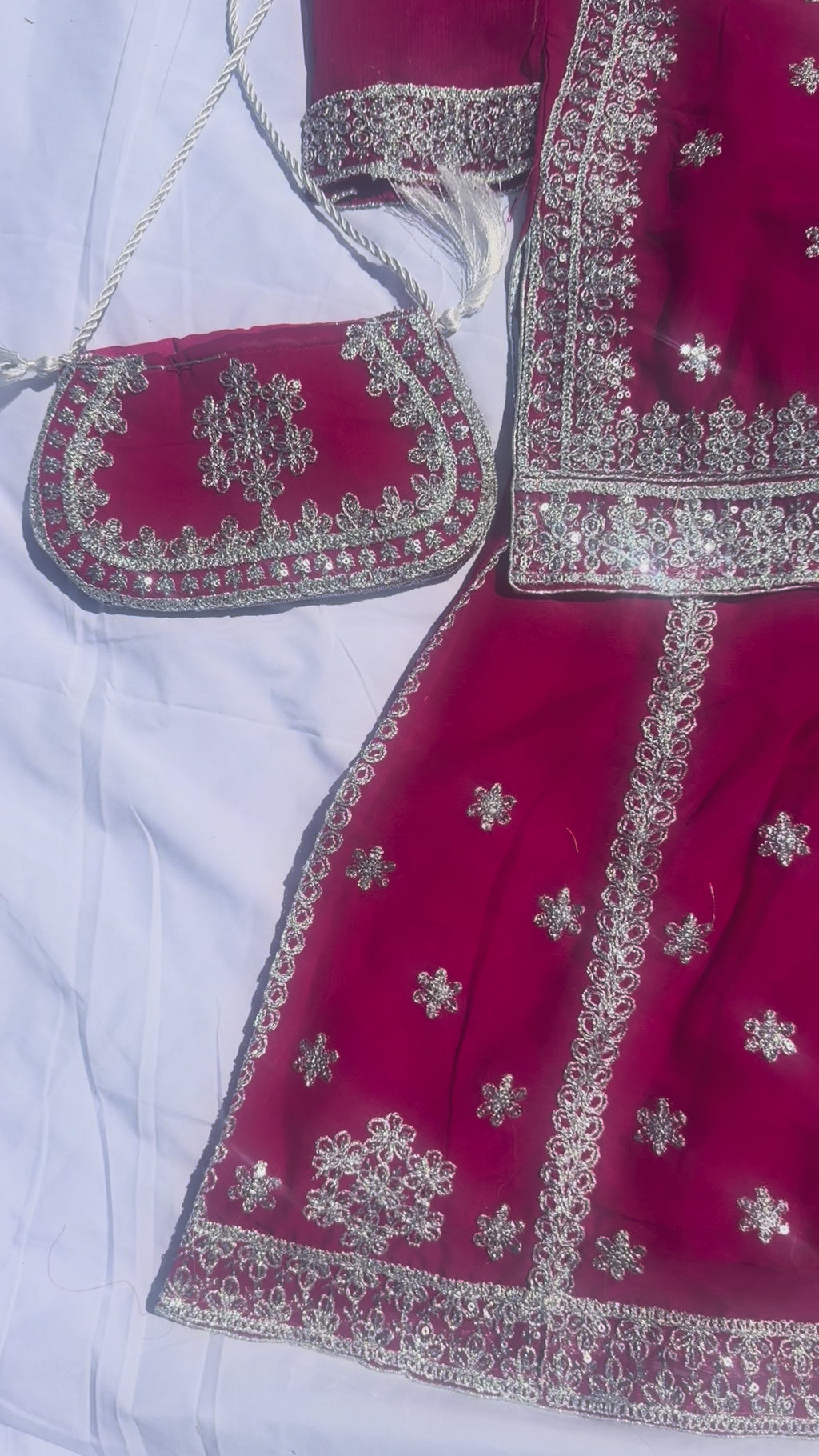 Shehnai - Sharara set with Elegant Silver Embroidery