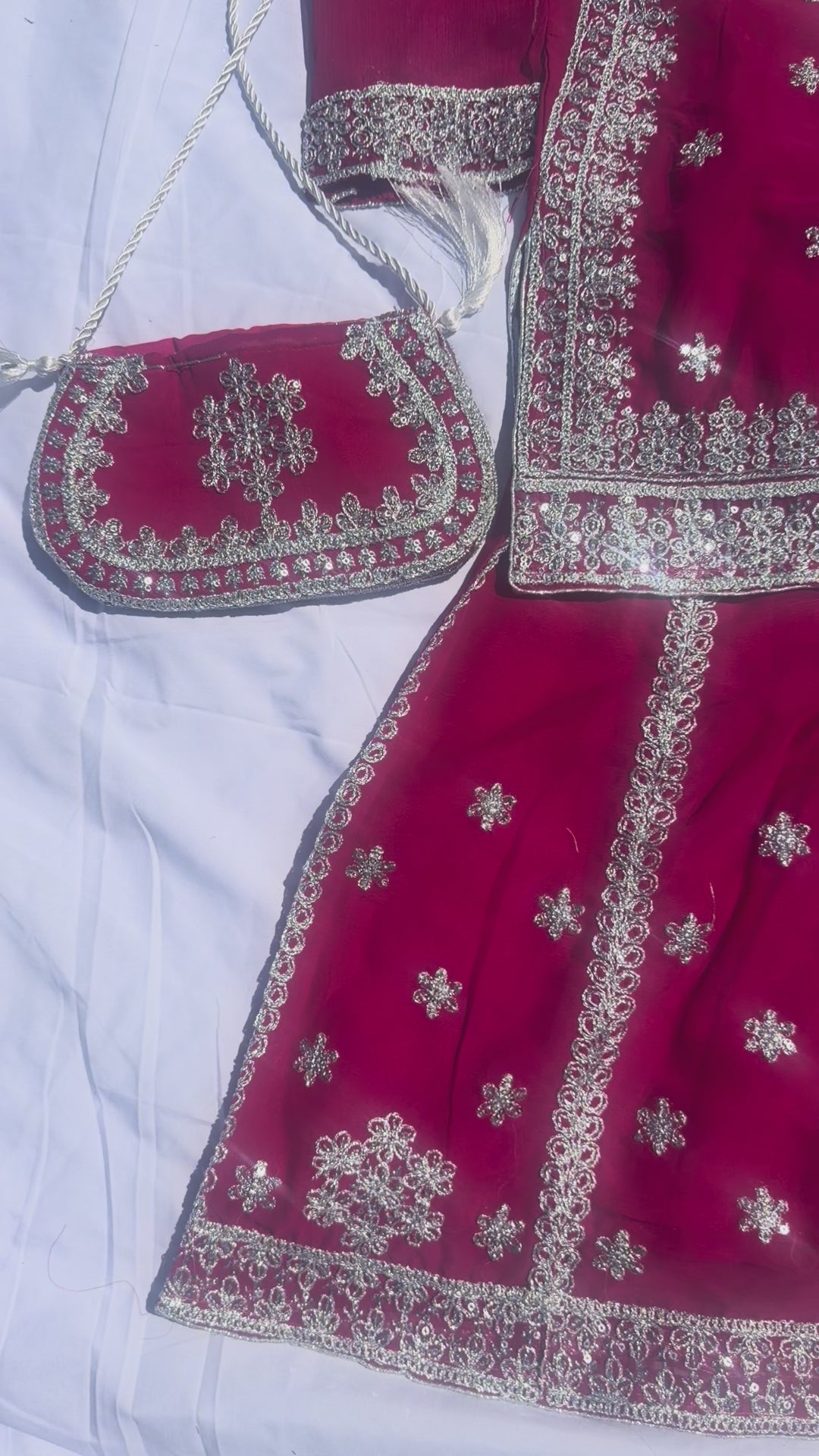 Shehnai - Sharara set with Elegant Silver Embroidery